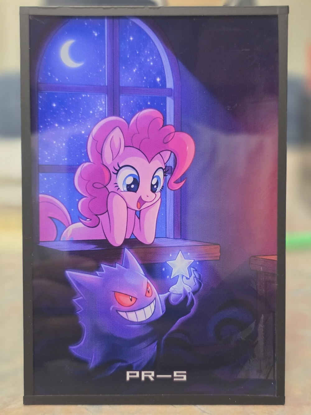 Pokemon Gengar And My Little Pony Pinkie Pie Collaboration Art Board
